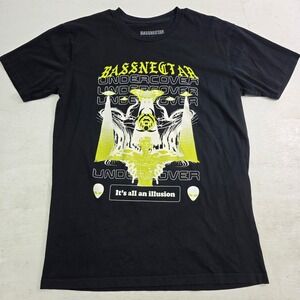 Bassnectar Undercover‎ It's All An Illusion Electronic Men's T-Shirt Sz L EUC